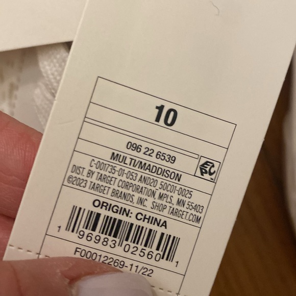 NWT—Maddison sneakers white/gold size 10 - Picture 4 of 4